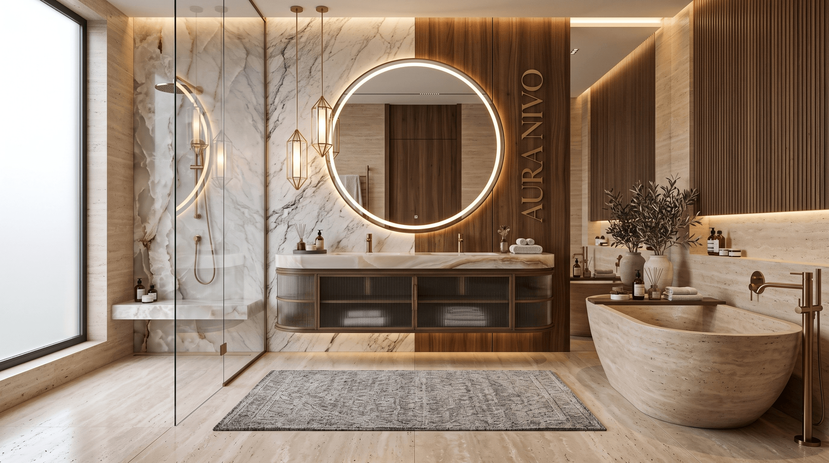 Aura Nivo lüks banyo tasarımı