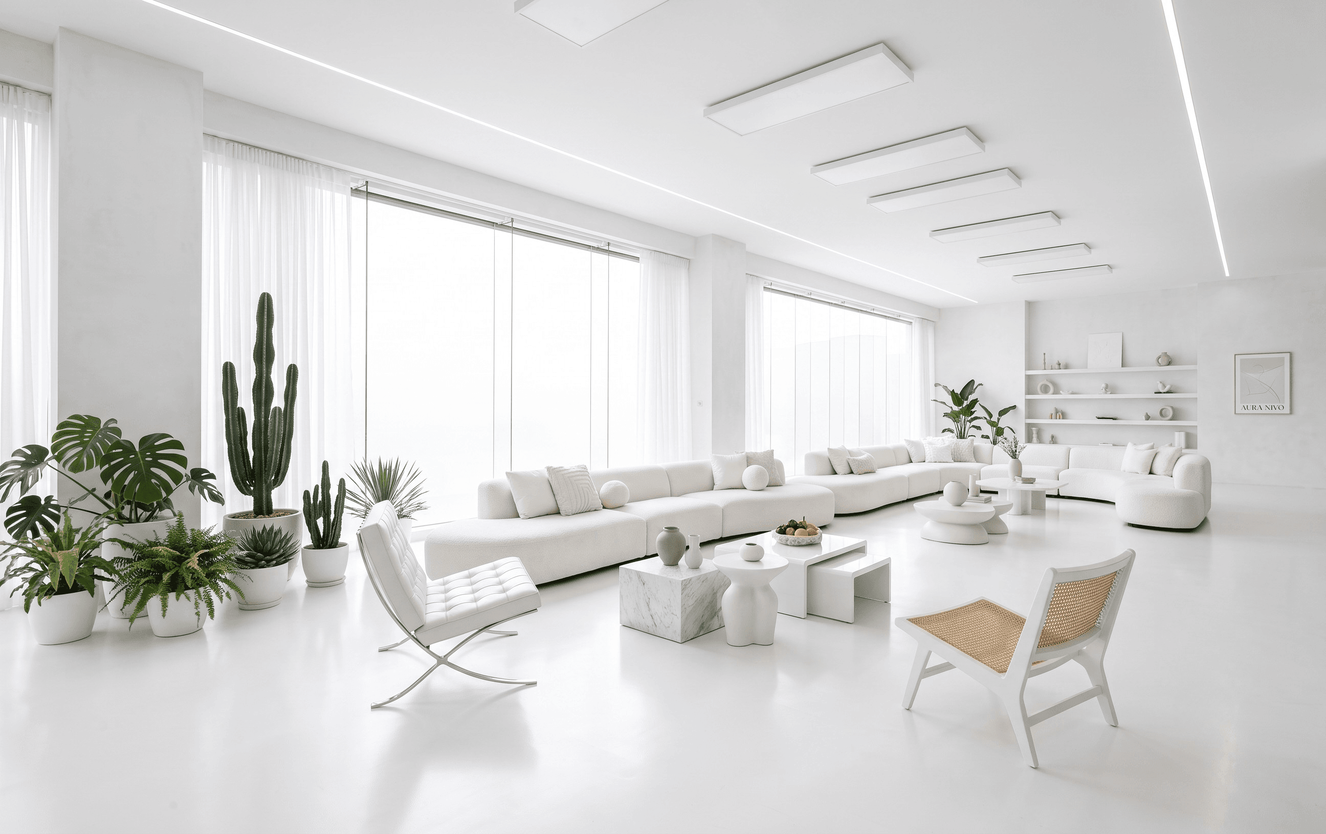 Minimal salon atmosferi
